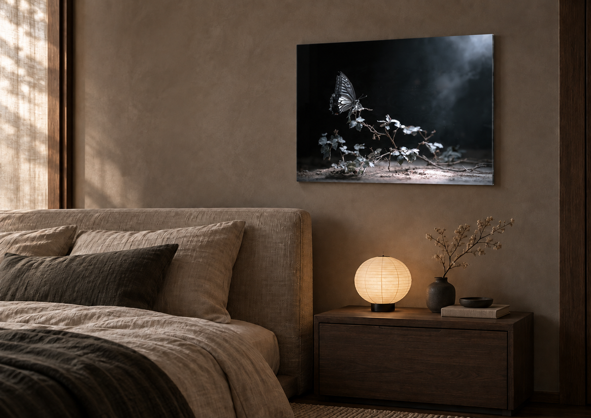 A3 artwork displayed in a bedroom